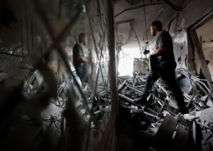 A Palestinian man 