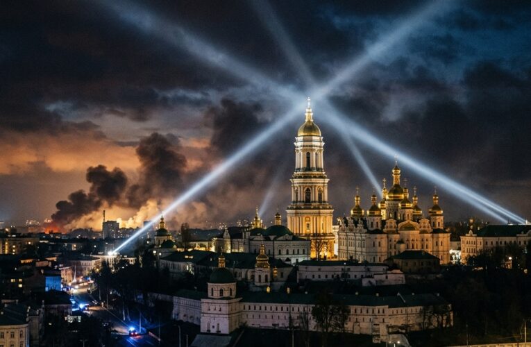 Массированная воздушная атака на Украину